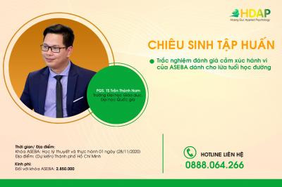Chiêu sinh khoá "Trắc nghiệm cảm xúc hành vi ASEBA" cho lứa tuổi học đường