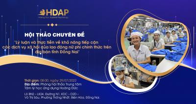 Hội thảo Lý luận và thực tiễn về khả năng tiếp cận các dịch vụ xã hội của lao động nữ phi chính thức