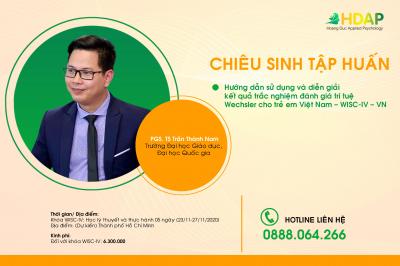 Chiêu sinh khoá "Đánh giá trí tuệ WISC - IV" 