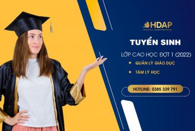 Thông báo tuyển sinh đào tạo trình độ thạc sĩ đợt 1 năm 2022 tại TP.Biên Hòa, Đồng Nai